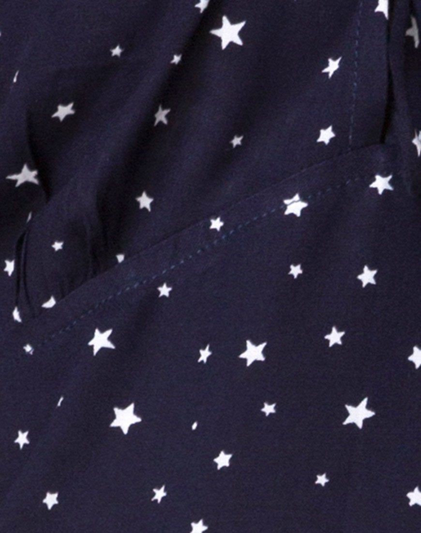 Gaval Mini Dress in Stars Struck Navy sold by Motel Rocks product image thumbnail 5