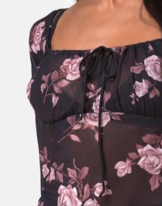 Janina Top in Dusky Rose sold by Motel Rocks
