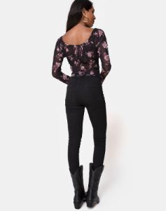 Janina Top in Dusky Rose sold by Motel Rocks