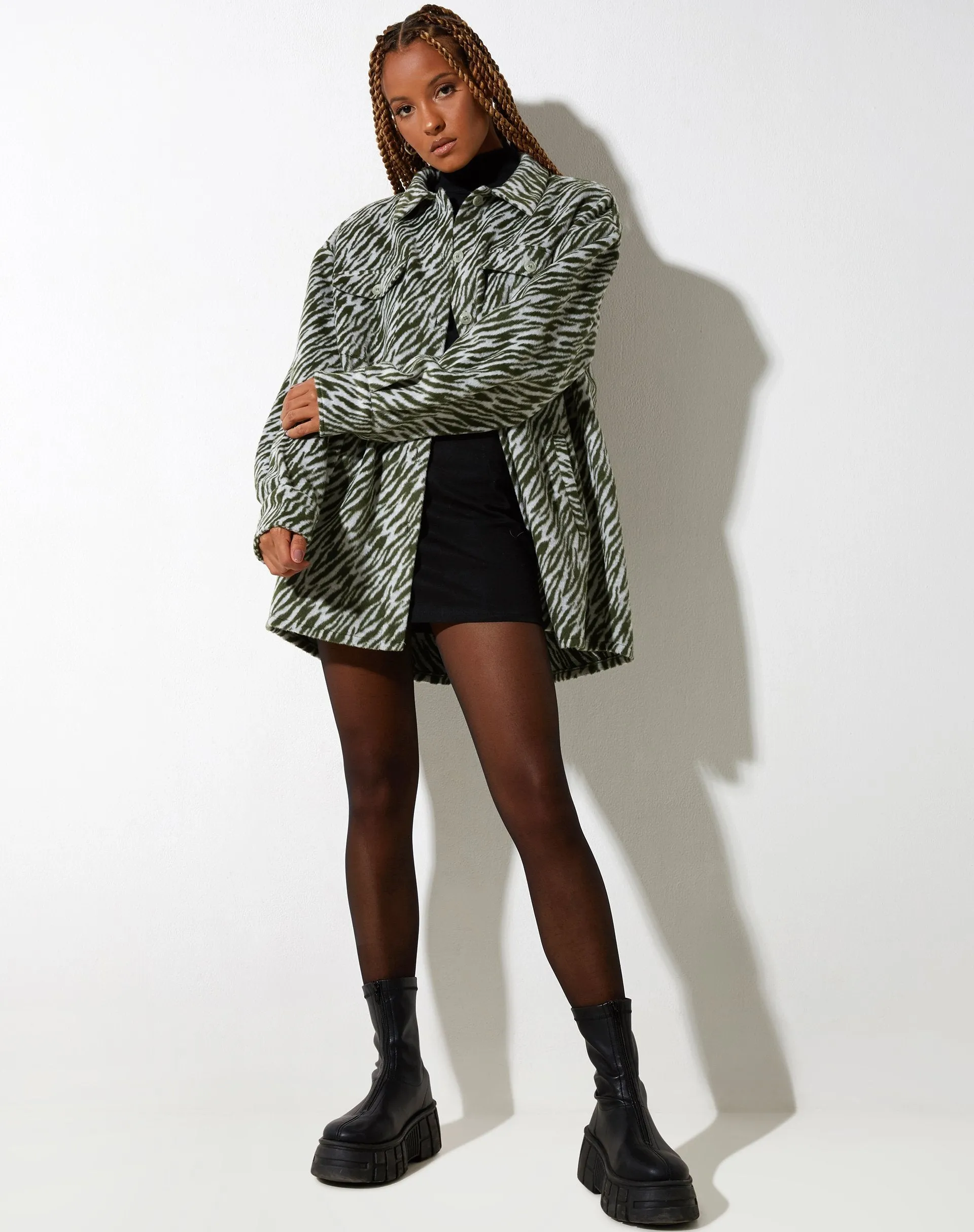 Medita Shirt in Cream Green sold by Motel Rocks product image thumbnail 3