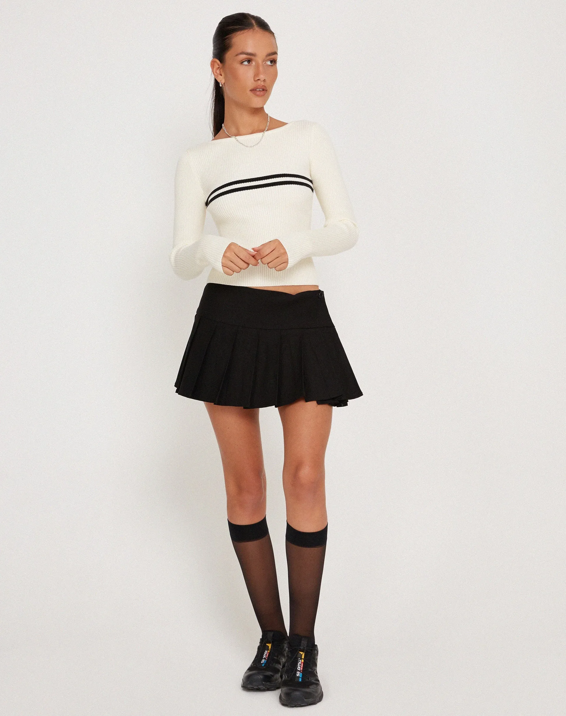 Buana Long Sleeve Top in Ivory sold by Motel Rocks product image thumbnail 4