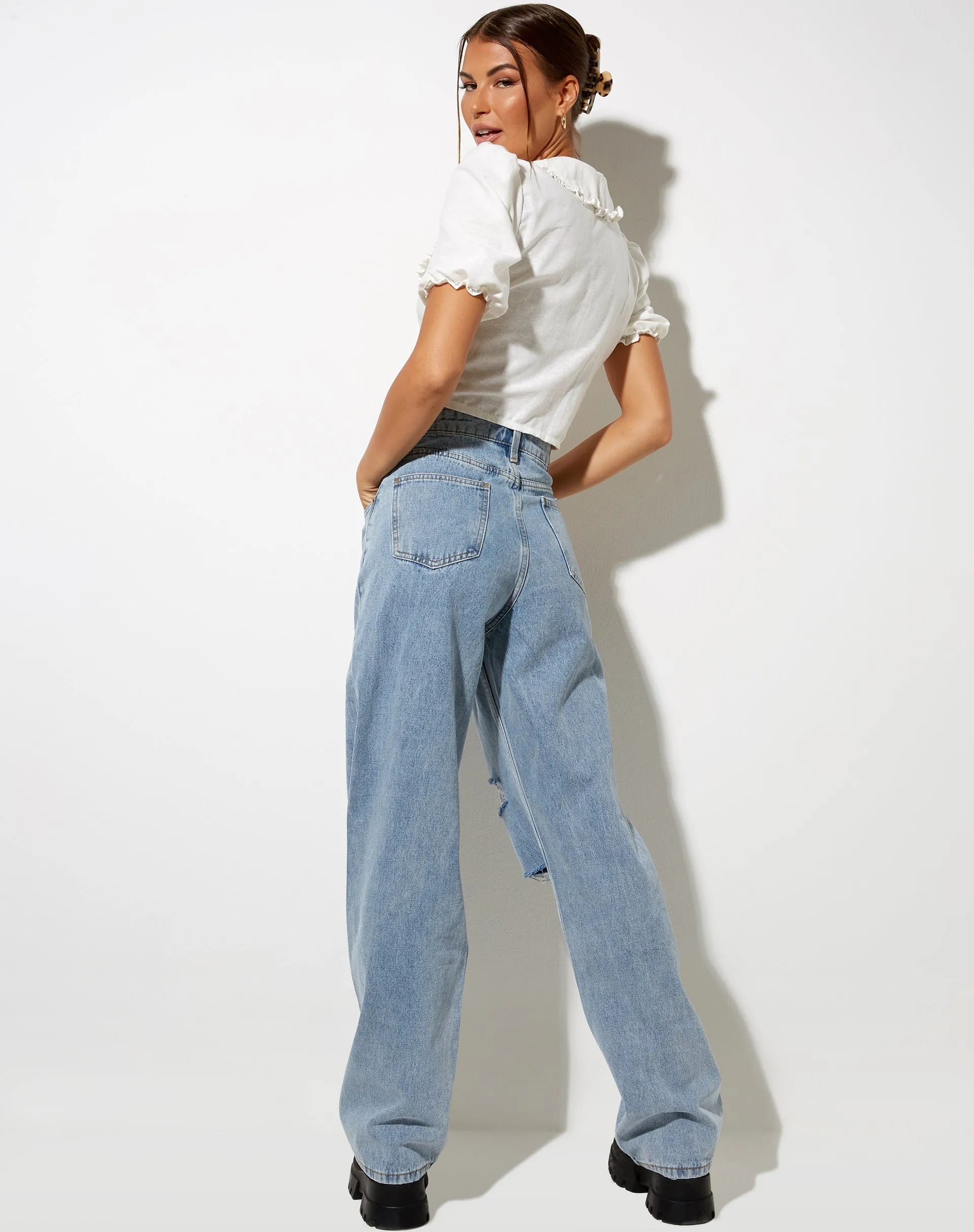 Tucci Top in Ivory sold by Motel Rocks product image thumbnail 3