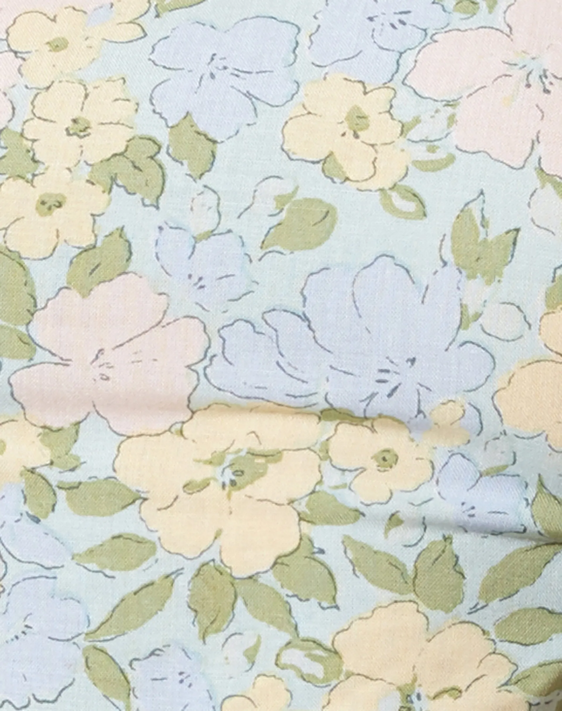 Yuja Crop Top in Washed Out Pastel Floral sold by Motel Rocks product image thumbnail 5