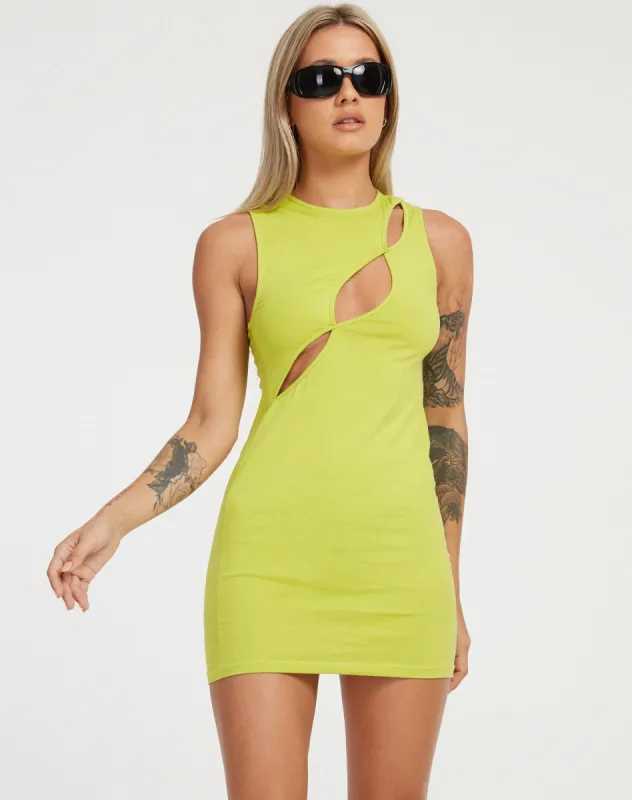 Inka Mini Dress in Sulphur Spring sold by Motel Rocks