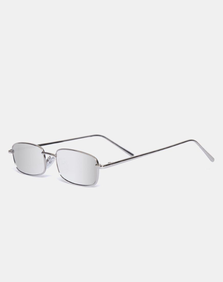 Kaia Sunglasses in Silver sold by Motel Rocks product image thumbnail 2