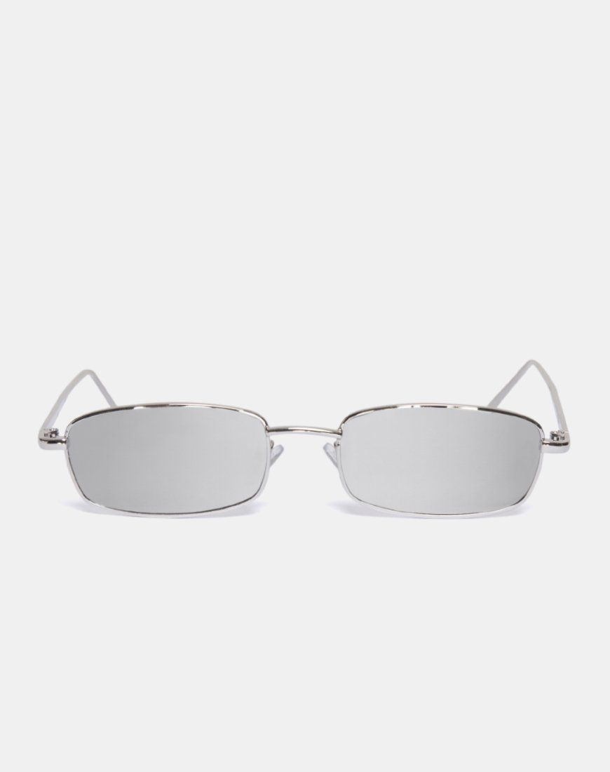 Kaia Sunglasses in Silver sold by Motel Rocks
