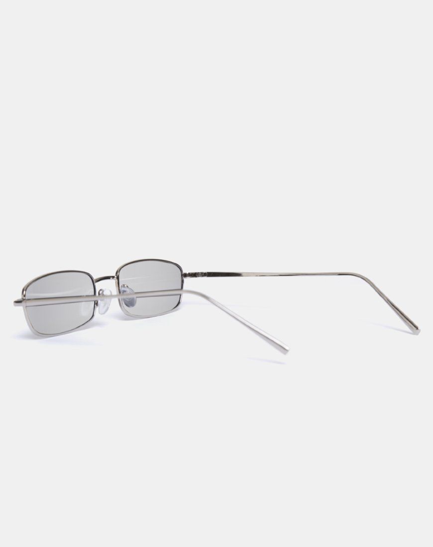 Kaia Sunglasses in Silver sold by Motel Rocks product image thumbnail 3