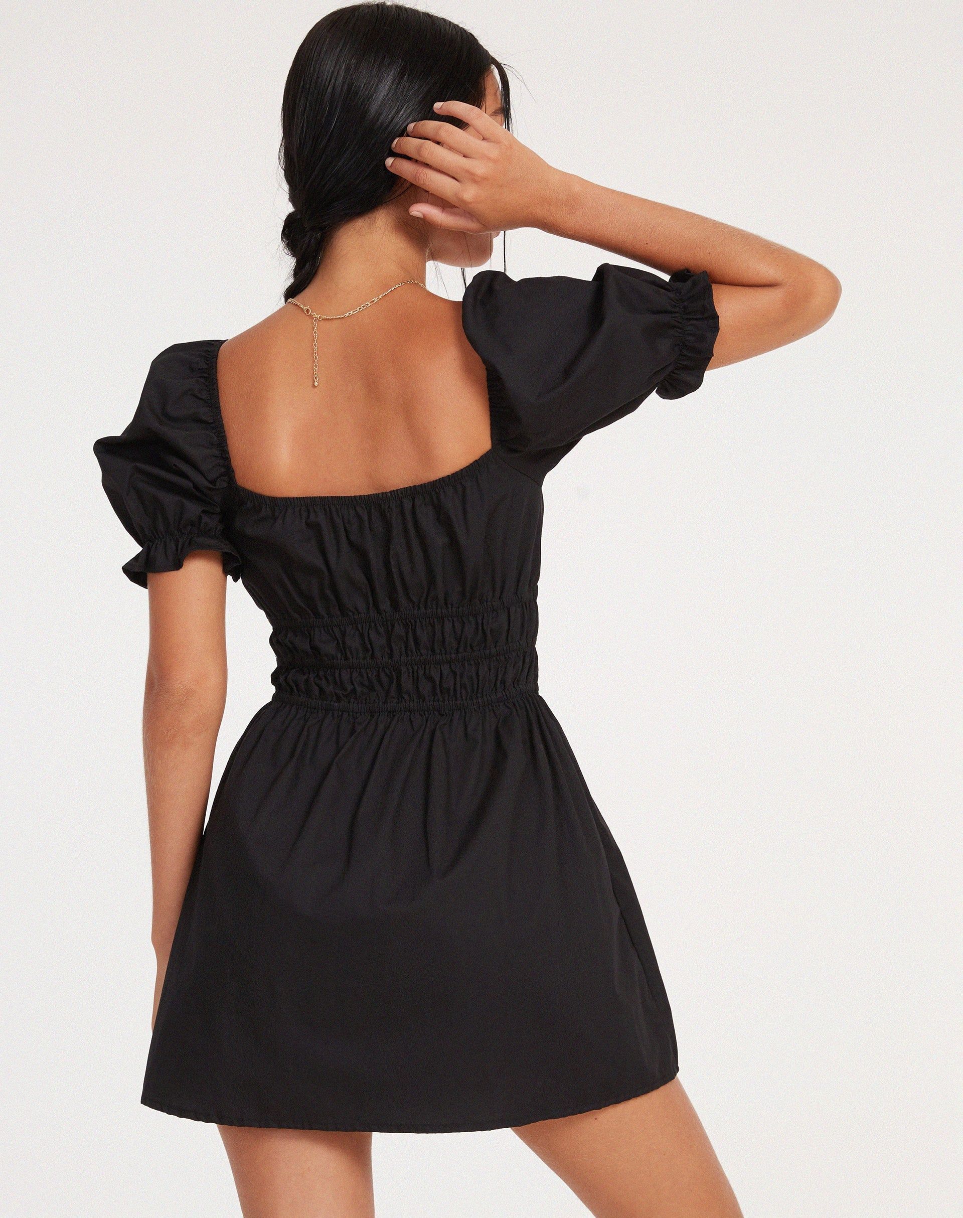 Rosmilly Mini Dress in Black sold by Motel Rocks product image thumbnail 4