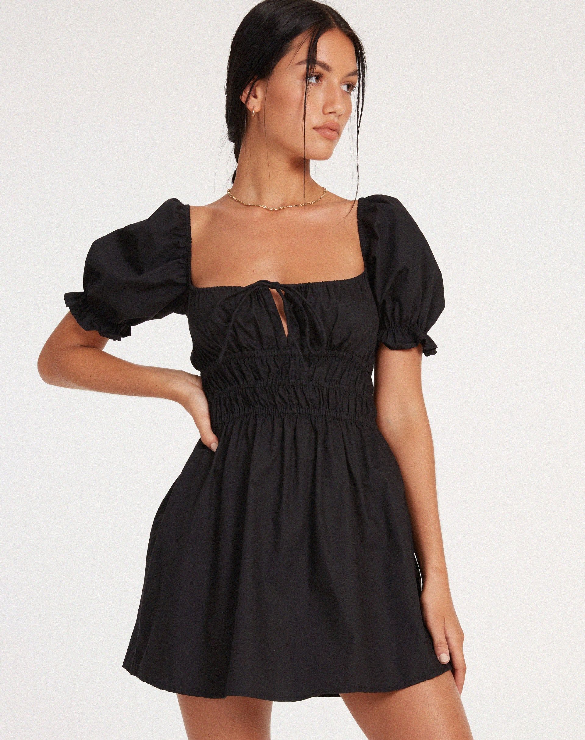 Rosmilly Mini Dress in Black sold by Motel Rocks product image thumbnail 3