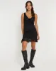 Sandila Mini Dress in Lace Black sold by Motel Rocks