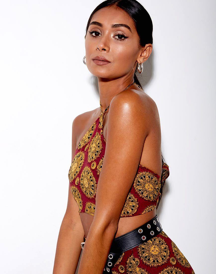 Maudy Crop Top in Sundial sold by Motel Rocks