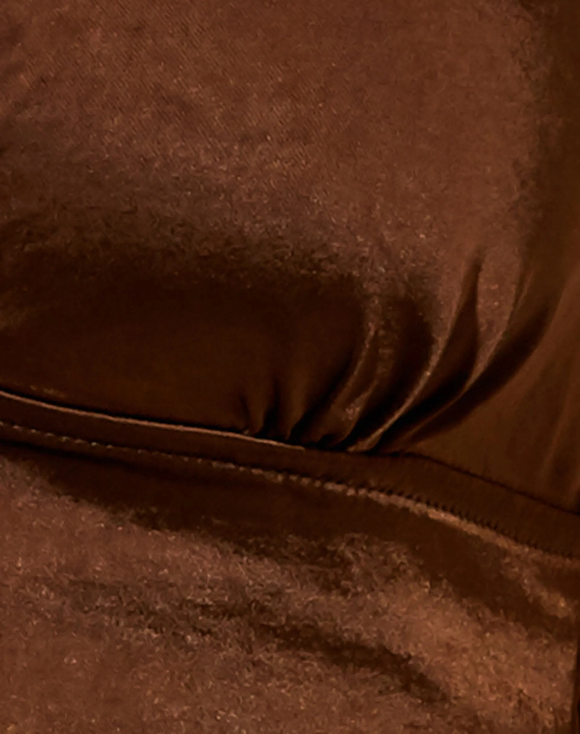 Keiza Crop Top in Satin Rich Brown sold by Motel Rocks product image thumbnail 5