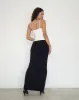 Tsuna Maxi Skirt in Black sold by Motel Rocks