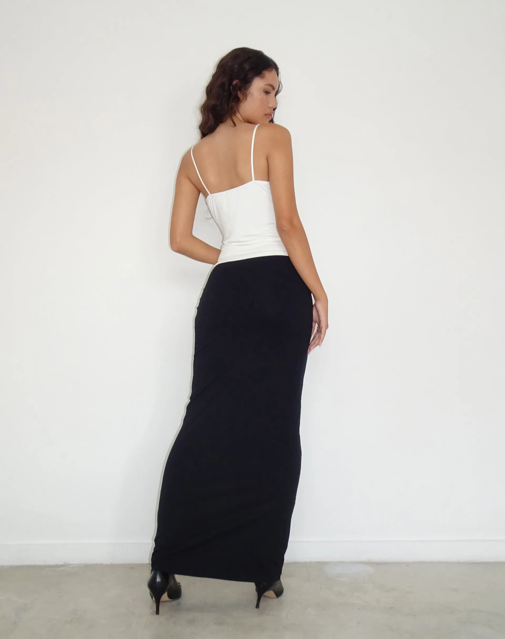 Tsuna Maxi Skirt in Black sold by Motel Rocks product image thumbnail 4