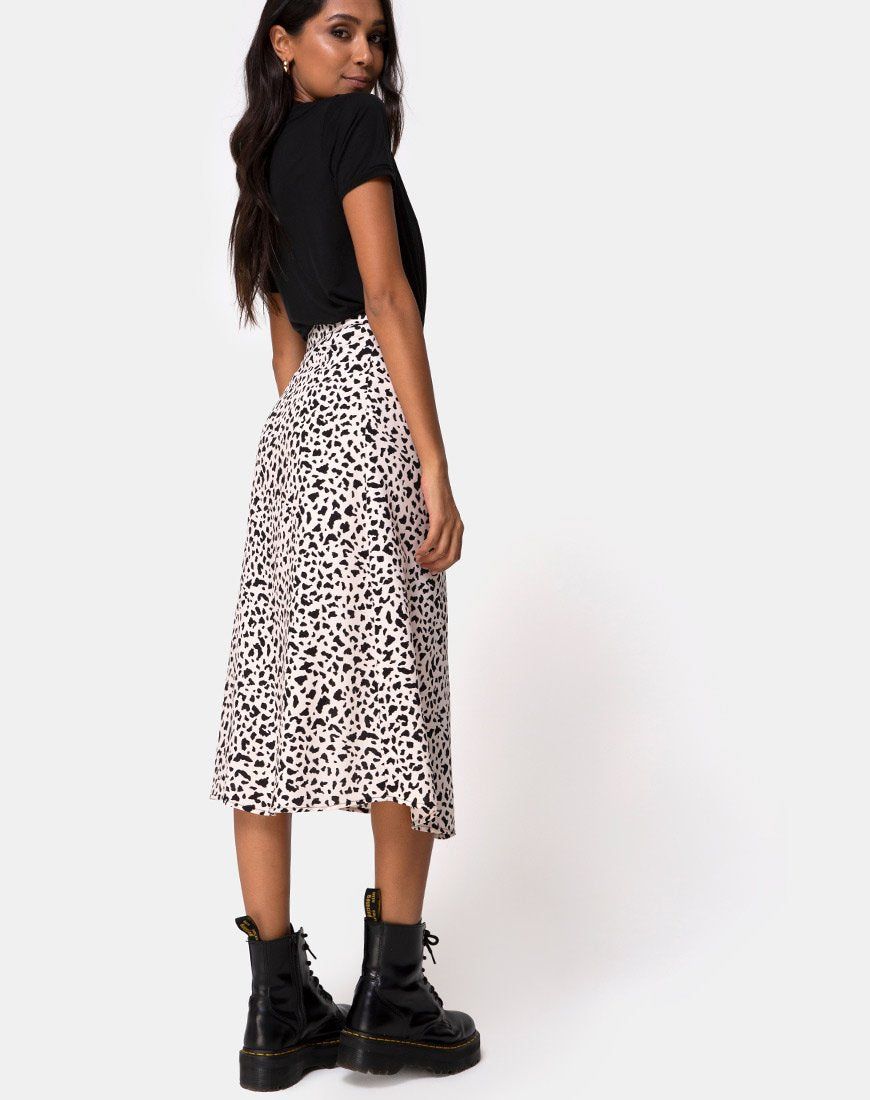 Saika Midi Skirt in Wild Thing sold by Motel Rocks product image thumbnail 2