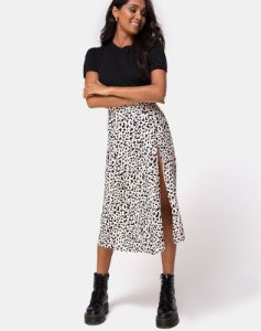 Saika Midi Skirt in Wild Thing sold by Motel Rocks
