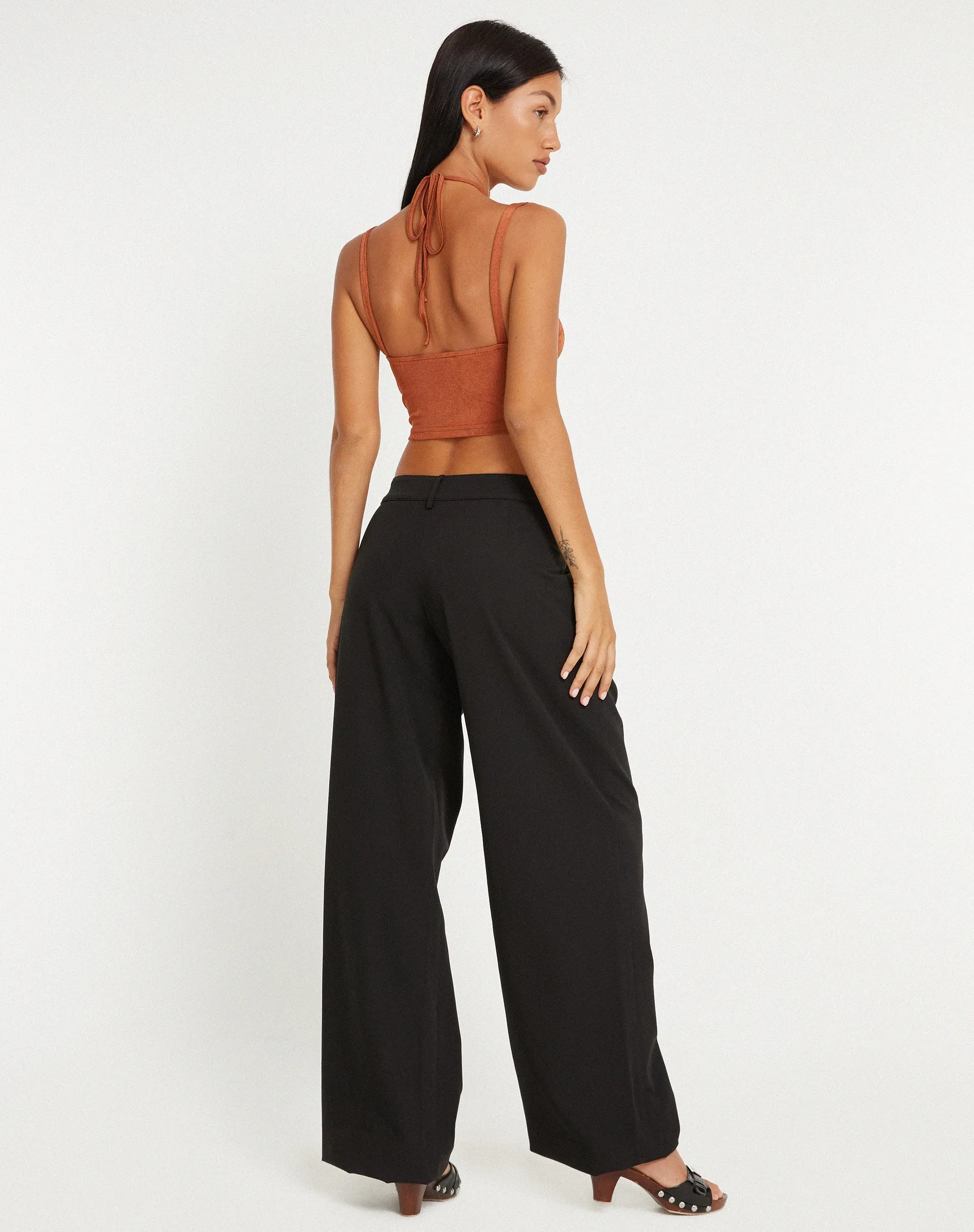 Neetu Crop Top in Chocolate sold by Motel Rocks product image thumbnail 4