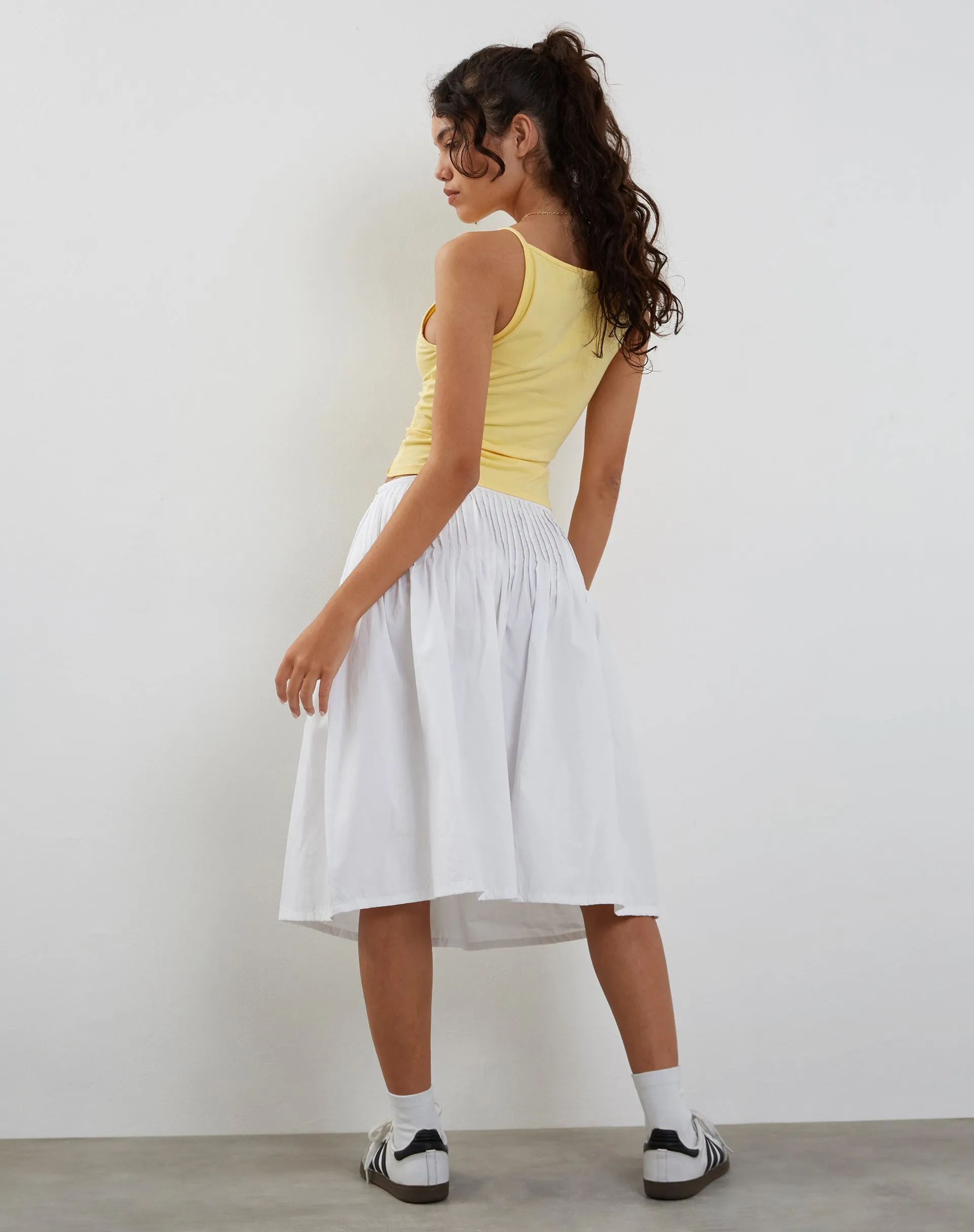 Dudley Vest Top in Lemonade sold by Motel Rocks product image thumbnail 4