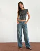 Erika Backless Top in Black Gauzy Sequin sold by Motel Rocks
