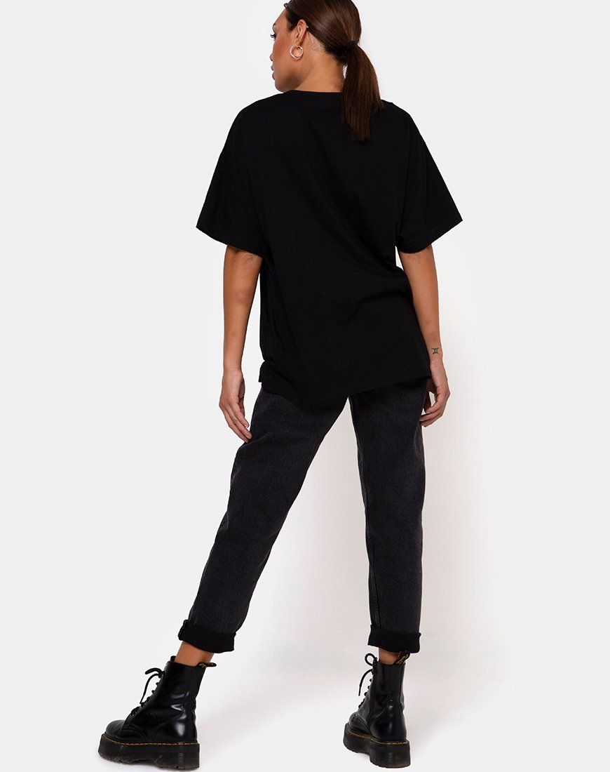 Maxi Tee in Charcoal If It Comes Let It sold by Motel Rocks product image thumbnail 4