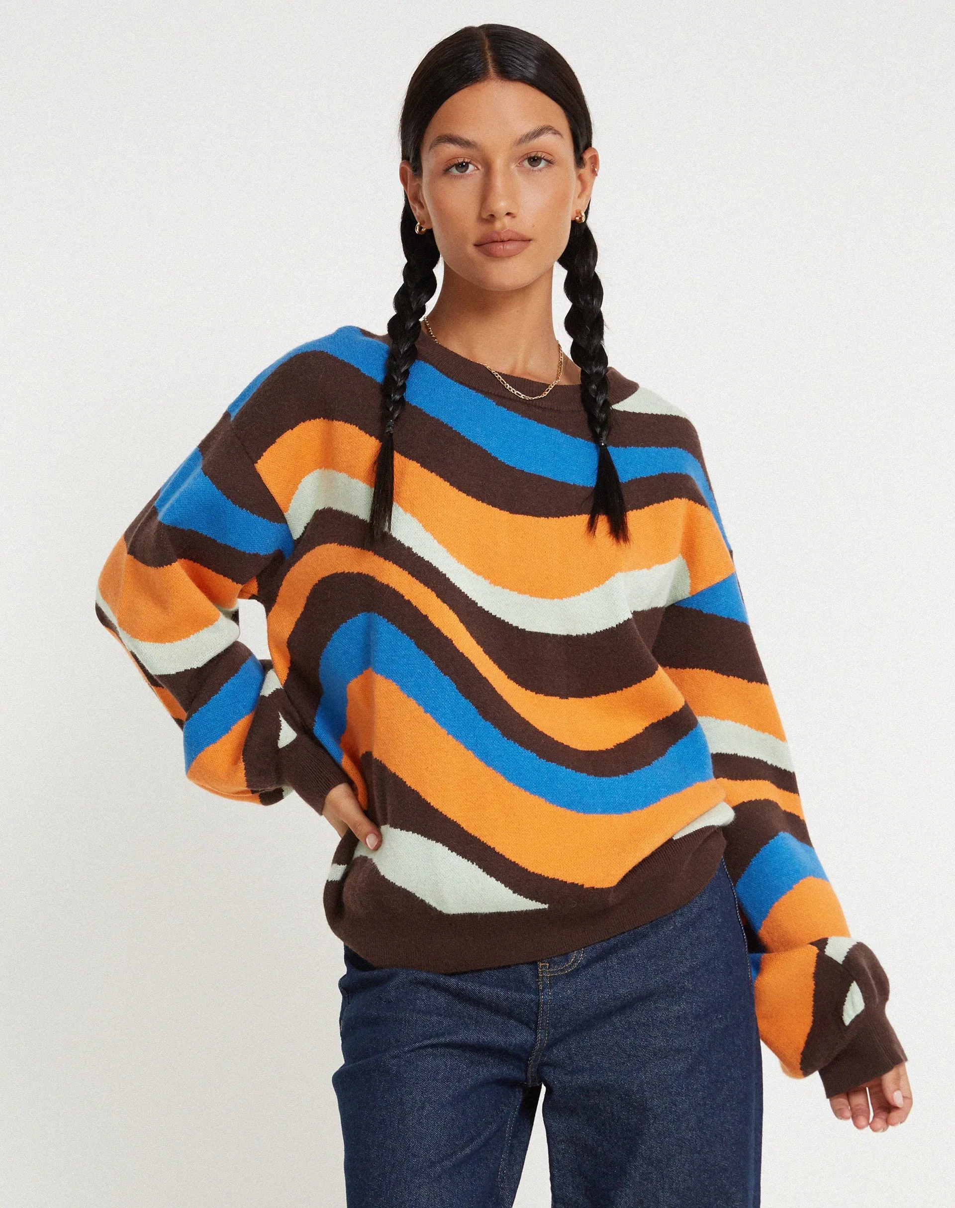 Ammaria Jumper in Wavy Rainbow sold by Motel Rocks product image thumbnail 3
