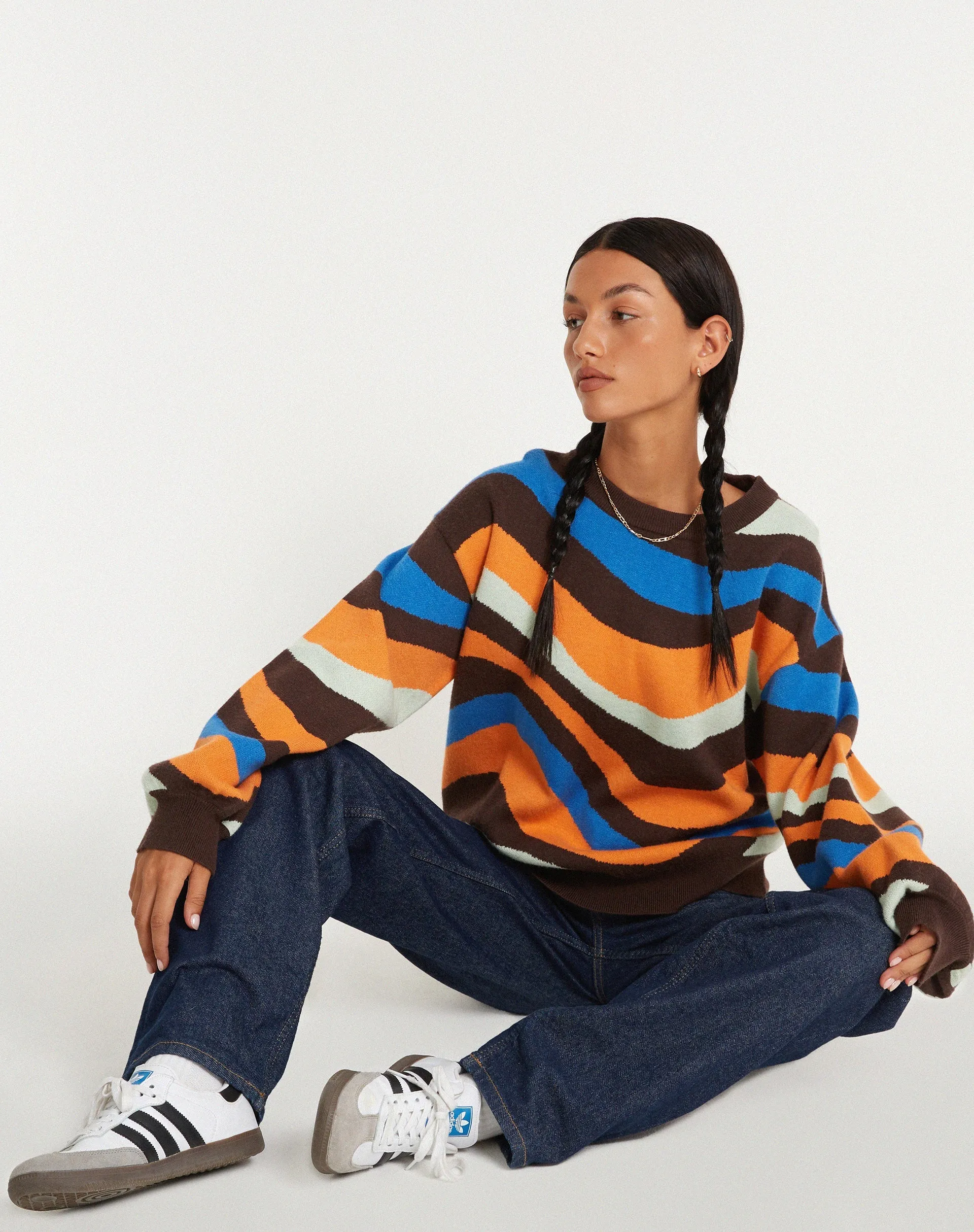 Ammaria Jumper in Wavy Rainbow sold by Motel Rocks