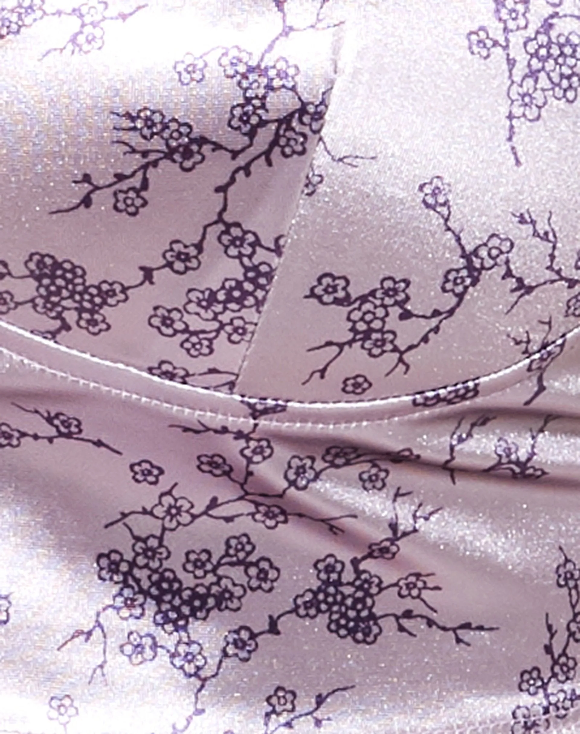 Dyla Crop Top in Sakura Blossom Lilac sold by Motel Rocks product image thumbnail 5