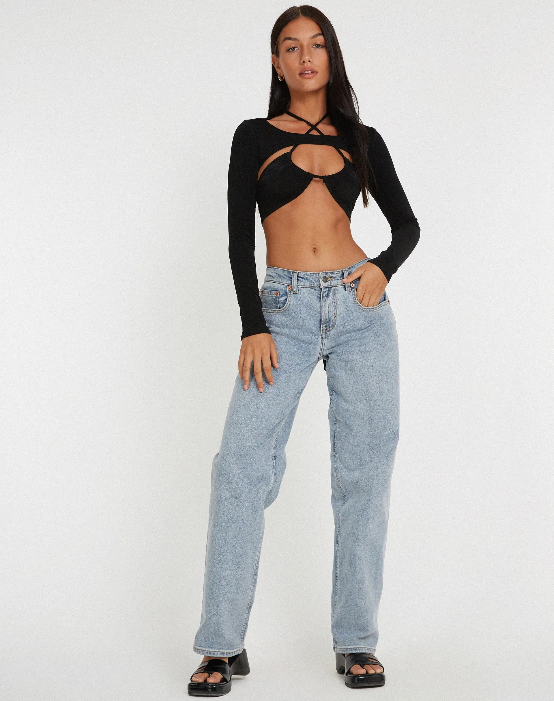 Ofir Crop Top in Black sold by Motel Rocks product image thumbnail 3
