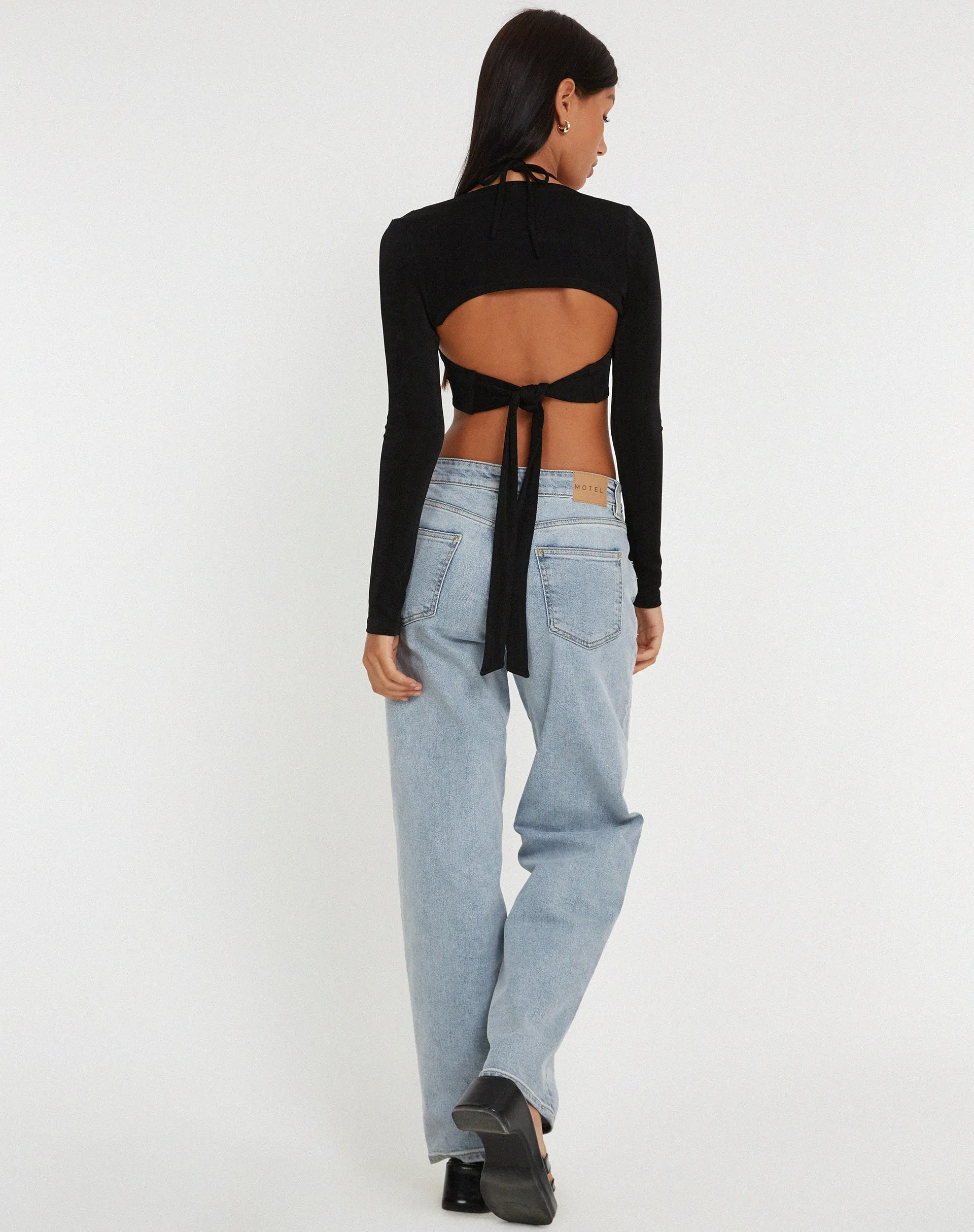 Ofir Crop Top in Black sold by Motel Rocks product image thumbnail 4
