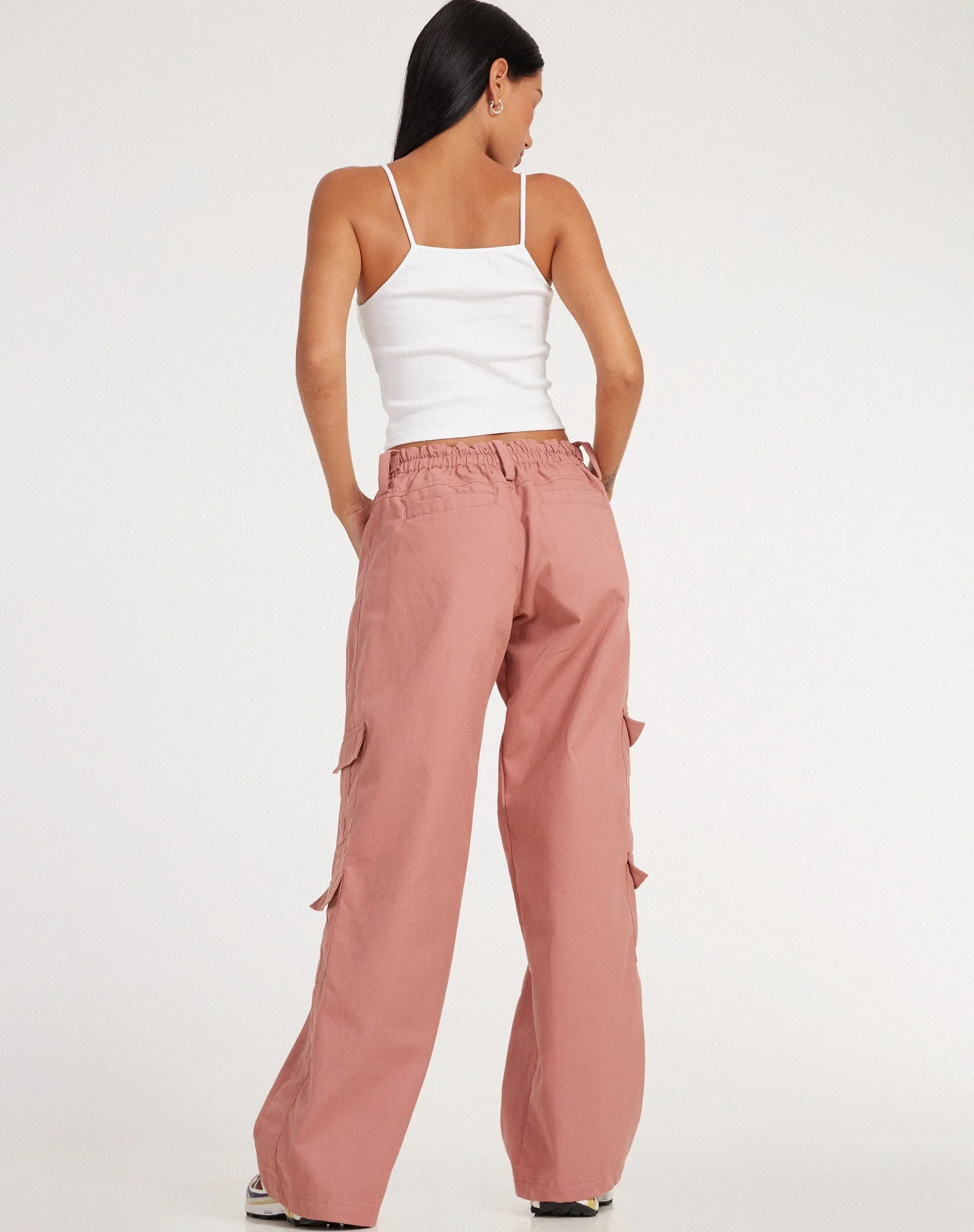Hansa Cargo Trouser in Dusty Rose sold by Motel Rocks product image thumbnail 4