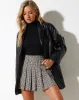 Carga Mini Skirt in Brown Black and White sold by Motel Rocks