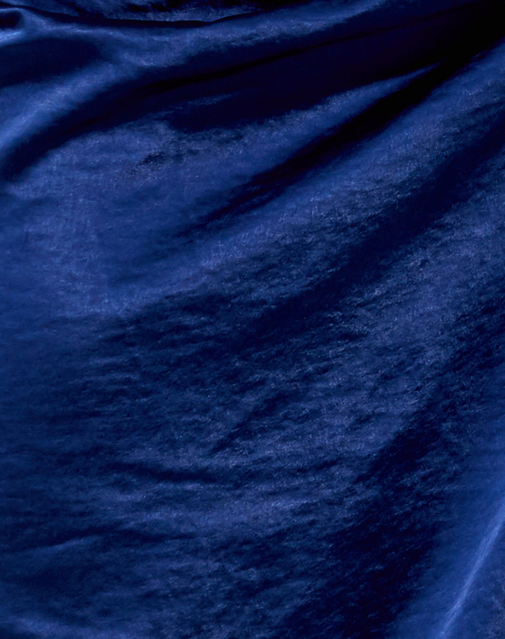 Maxel Midi Skirt in Satin Midnight Blue sold by Motel Rocks product image thumbnail 5