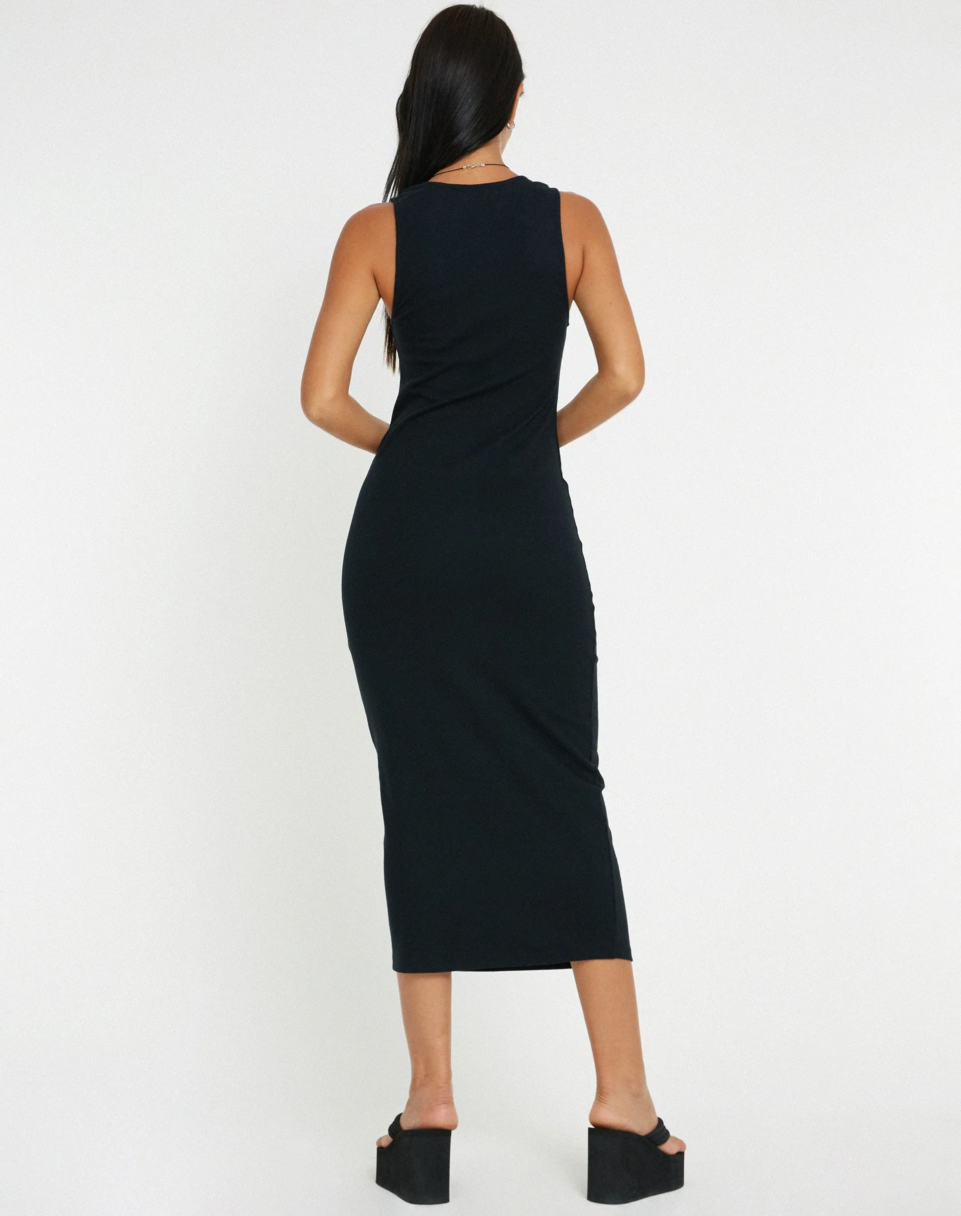 Uzma Midi Dress in Black sold by Motel Rocks product image thumbnail 4