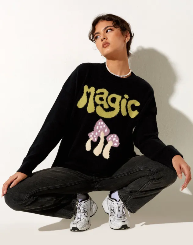 Lulees Jumper in Magic Black sold by Motel Rocks