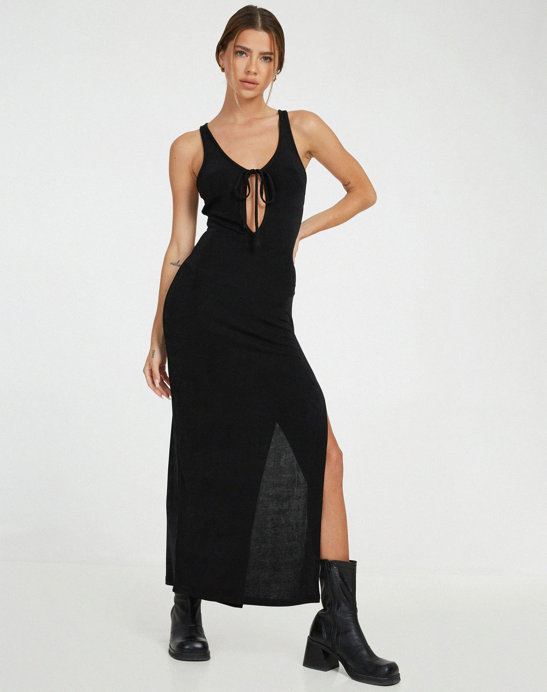 Haldis Maxi Dress in Black sold by Motel Rocks product image thumbnail 4