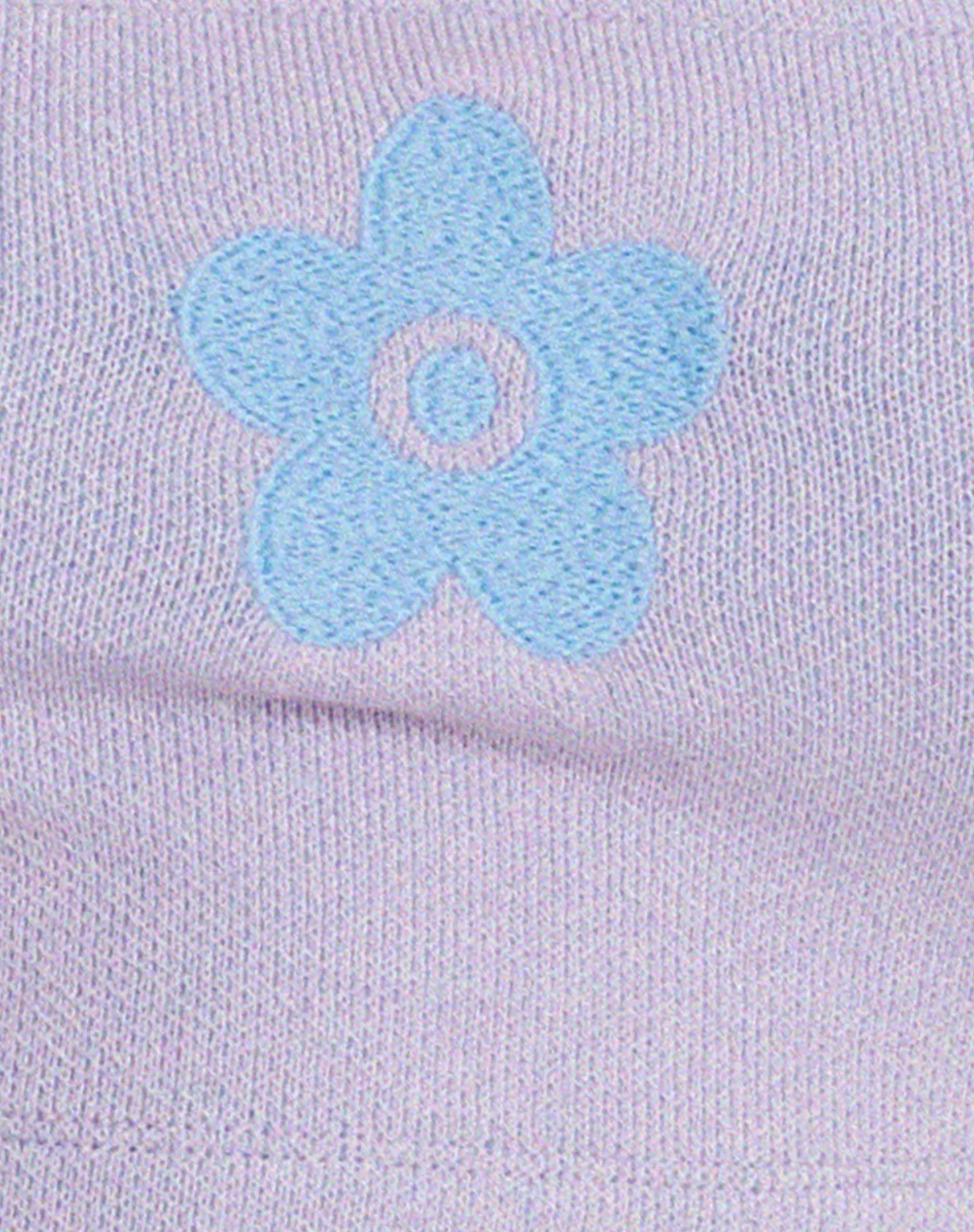 Sidra Crop Top in Lilac Cute Daisy Blue sold by Motel Rocks product image thumbnail 5
