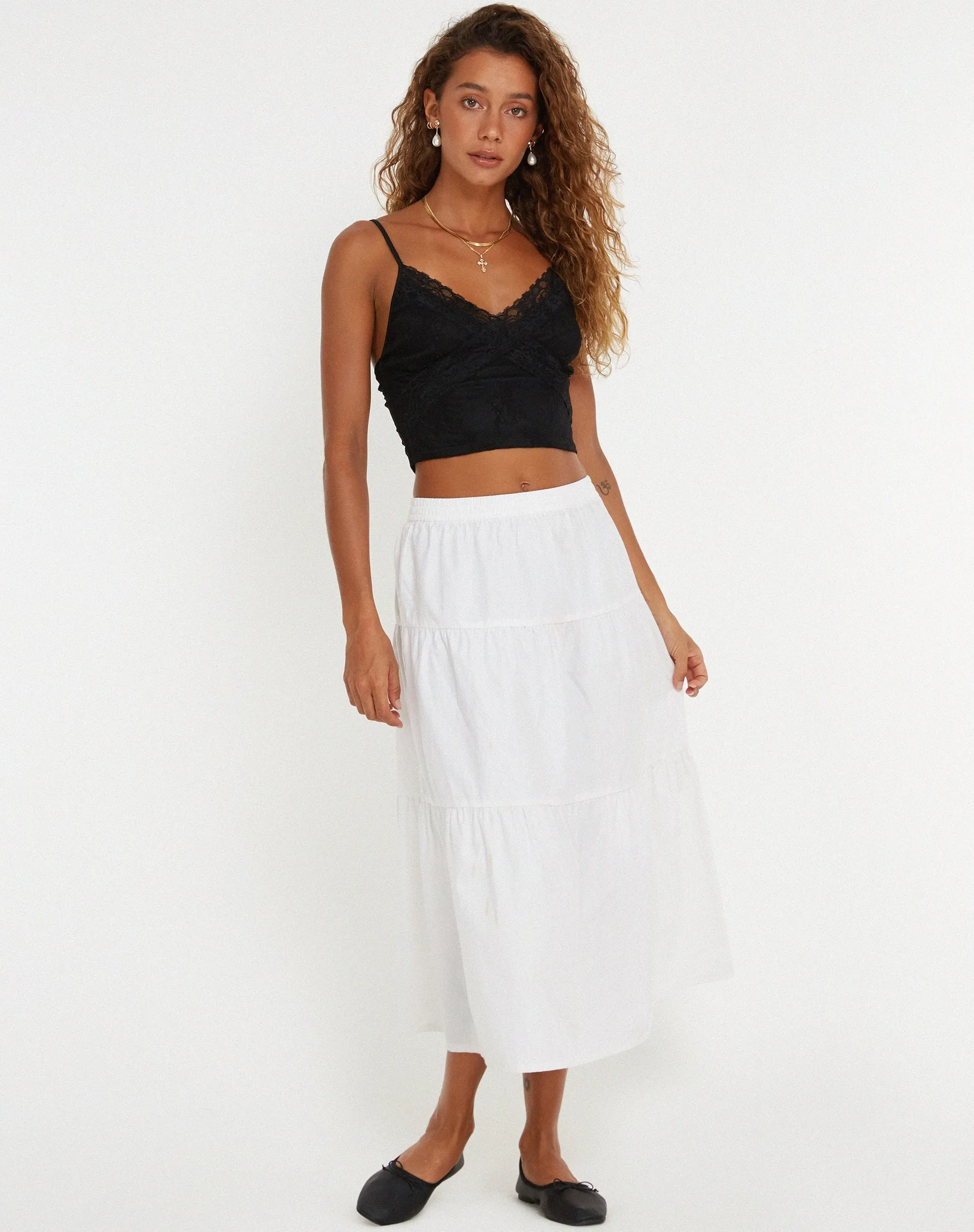 Yecaca Crop Top in Lace Black sold by Motel Rocks product image thumbnail 3