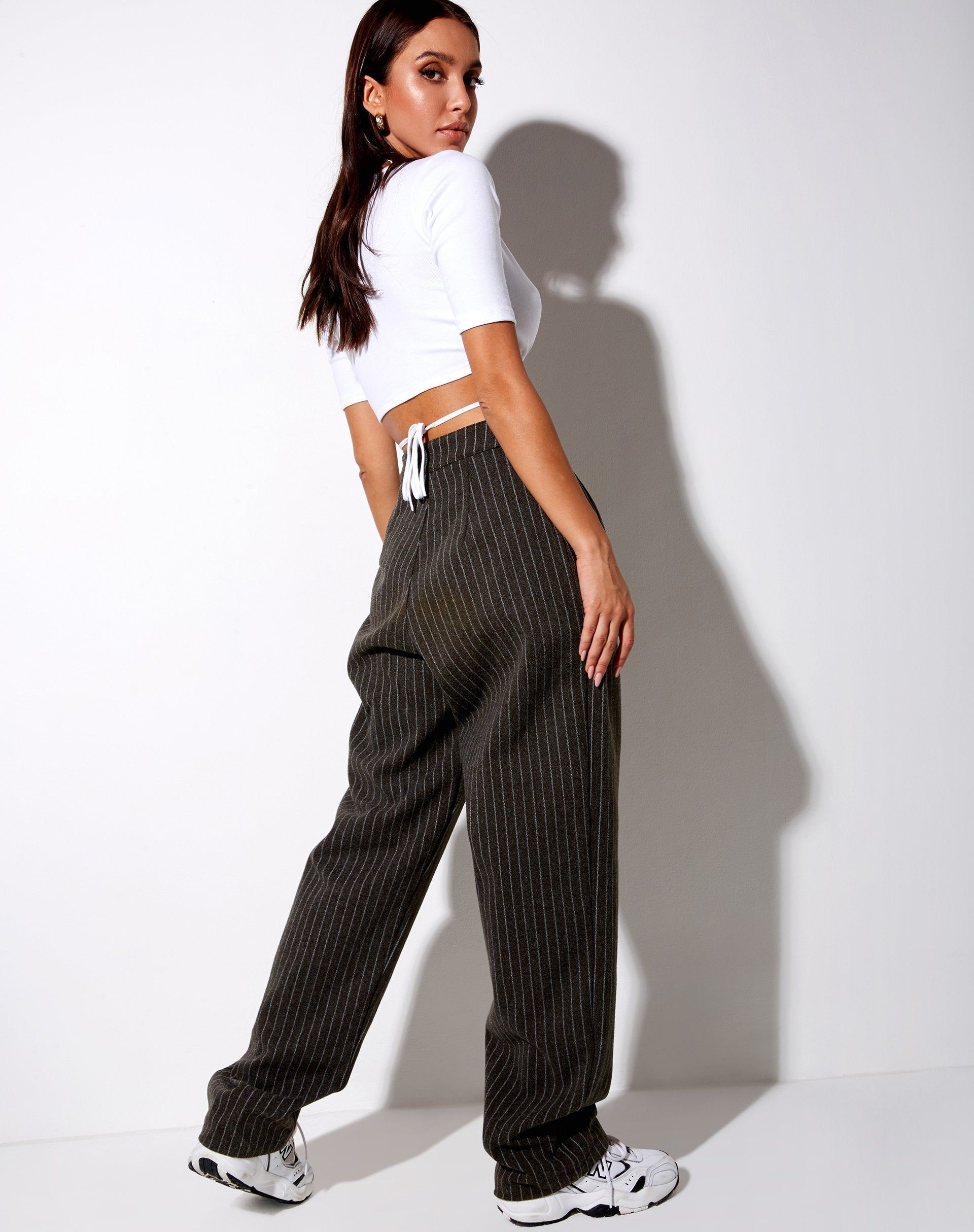 Liena Top in Rib White sold by Motel Rocks product image thumbnail 4