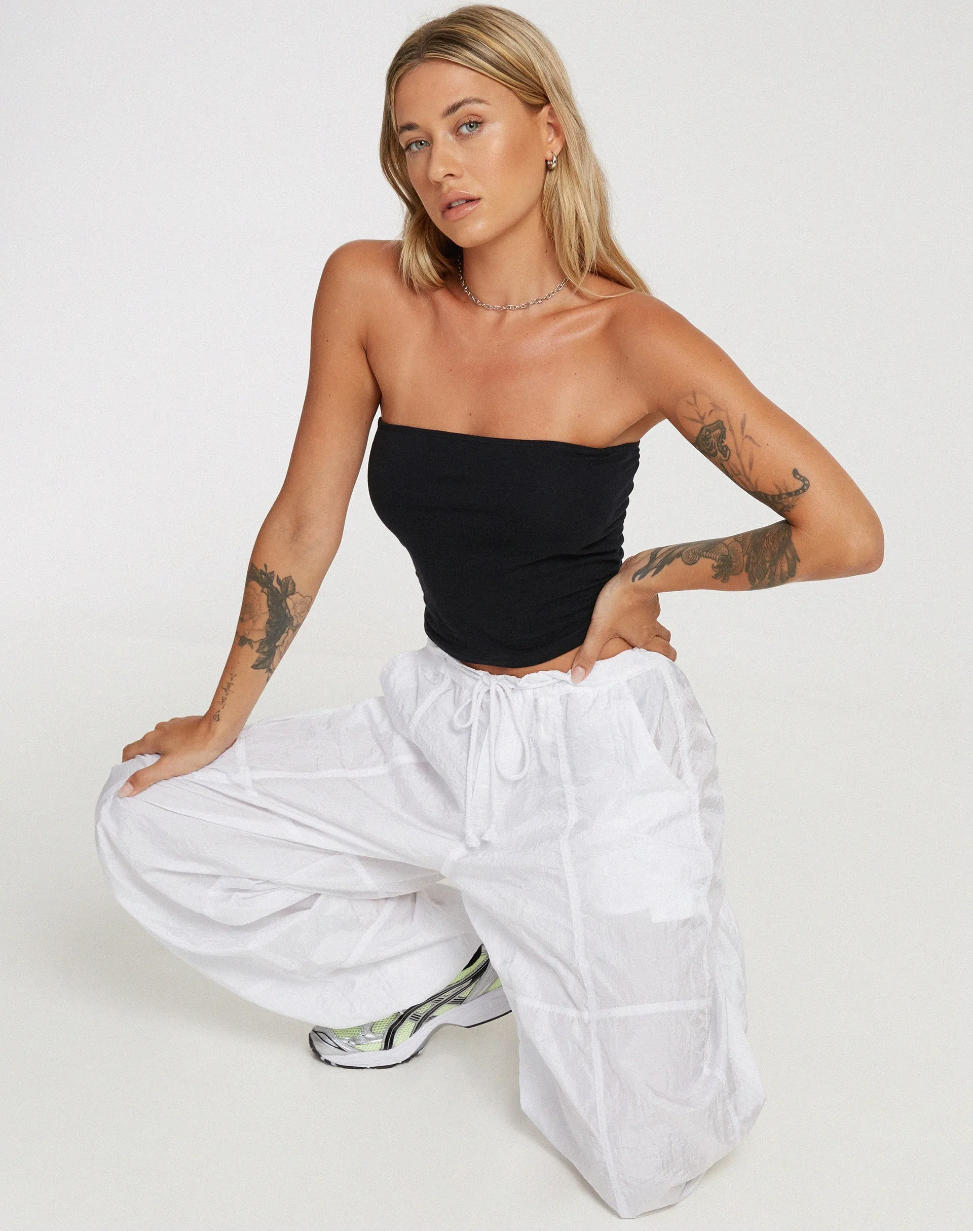 Shae Bandeau Top in Black sold by Motel Rocks product image thumbnail 4