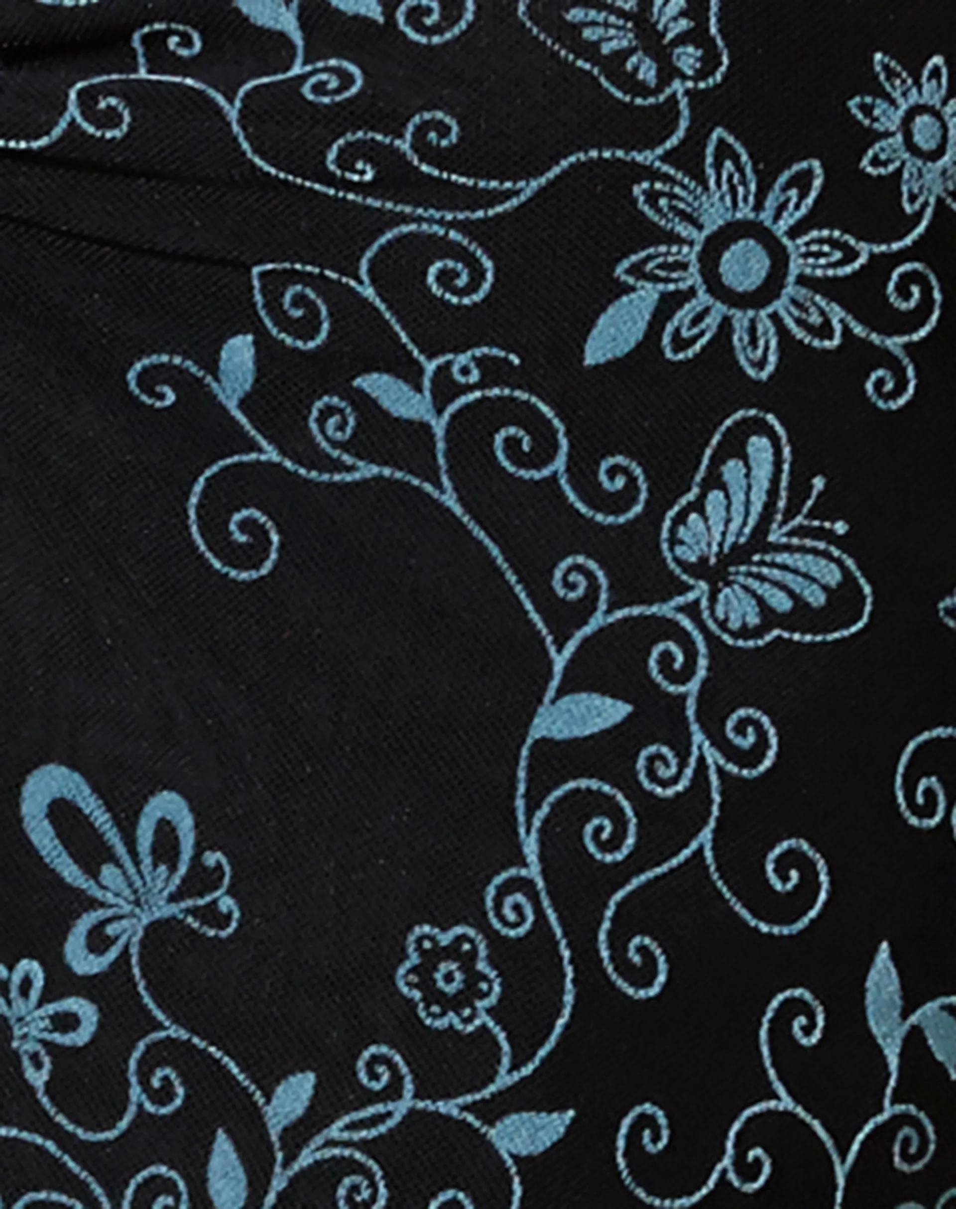 Tazuma Crop Top in Butterfly Vine Flock Blue sold by Motel Rocks product image thumbnail 5