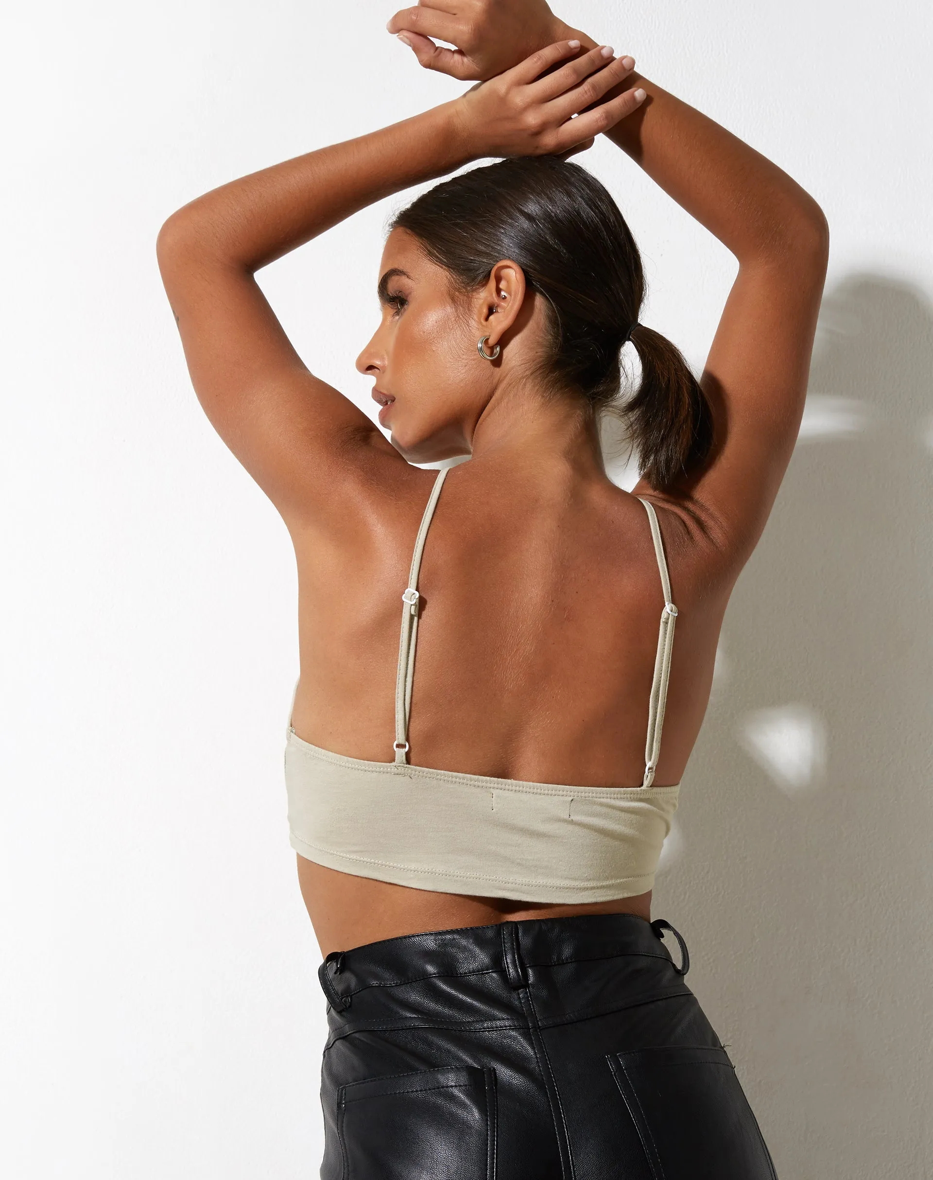 Intan Crop Top in Coconut Milk sold by Motel Rocks product image thumbnail 3