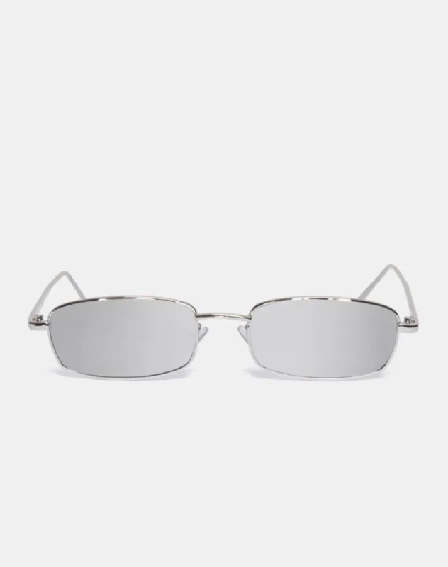 Kaia Sunglasses in Silver sold by Motel Rocks