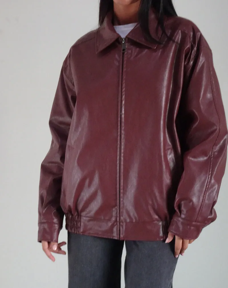 Cavita Jacket in Burgundy sold by Motel Rocks product image thumbnail 2
