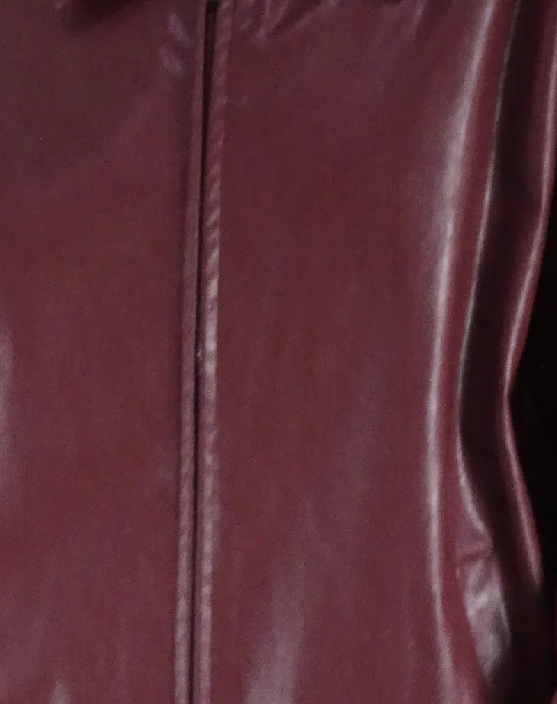 Cavita Jacket in Burgundy sold by Motel Rocks product image thumbnail 5