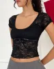 Rada Top in Lace Black sold by Motel Rocks