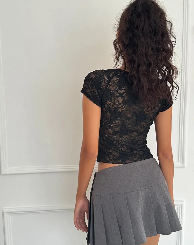 Rada Top in Lace Black sold by Motel Rocks product image thumbnail 4