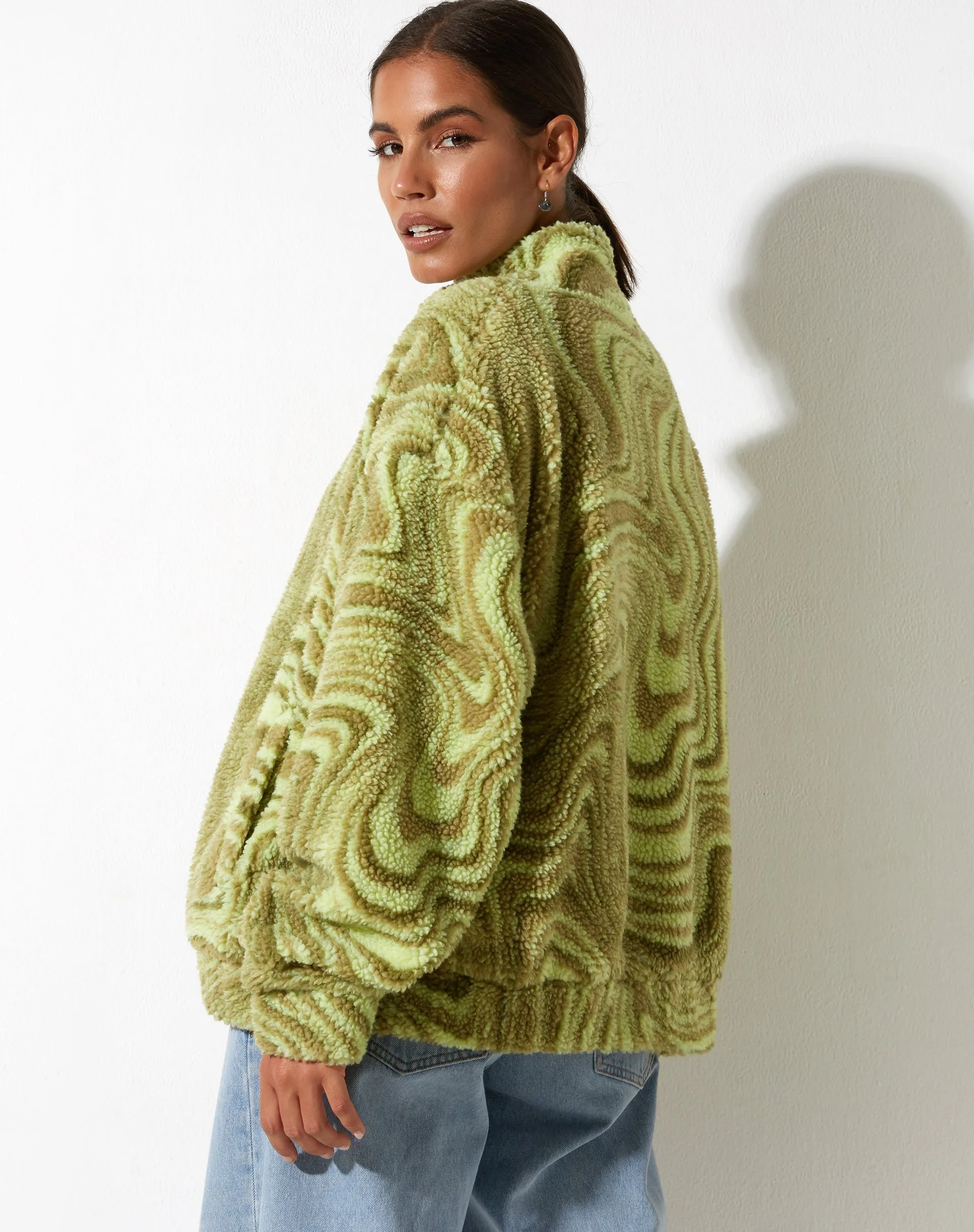 Nereo Jacket in Ripple Green sold by Motel Rocks product image thumbnail 5
