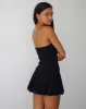 Payoda Bandeau Mini Dress in Black sold by Motel Rocks