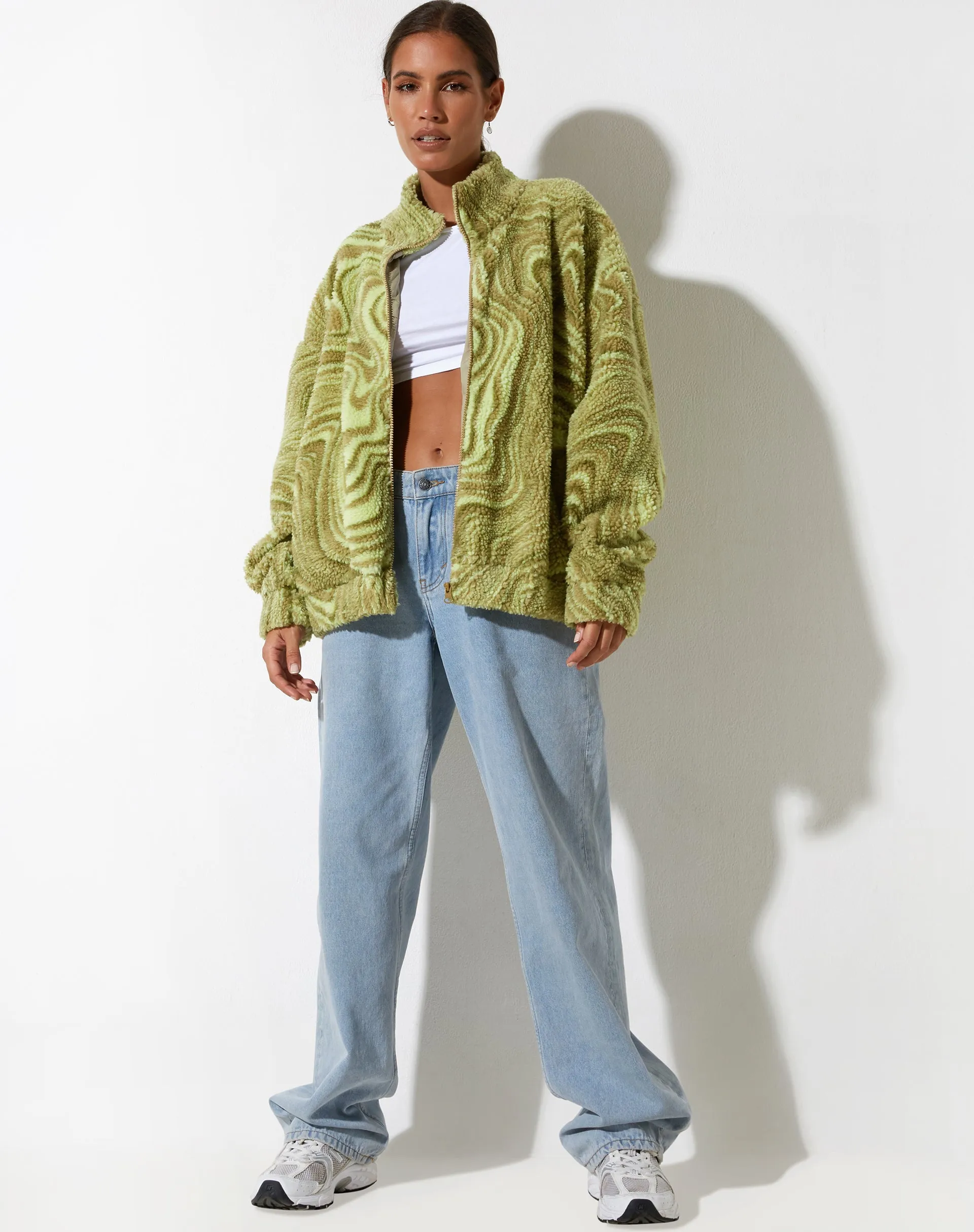 Nereo Jacket in Ripple Green sold by Motel Rocks product image thumbnail 3