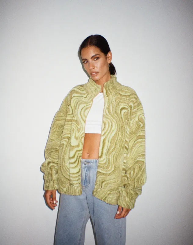 Nereo Jacket in Ripple Green sold by Motel Rocks